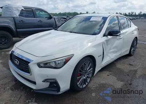 2018 Infiniti Q50 3.0T Red Sport 400 из США, поврежденный, VIN JN1FV7AP1JM460698